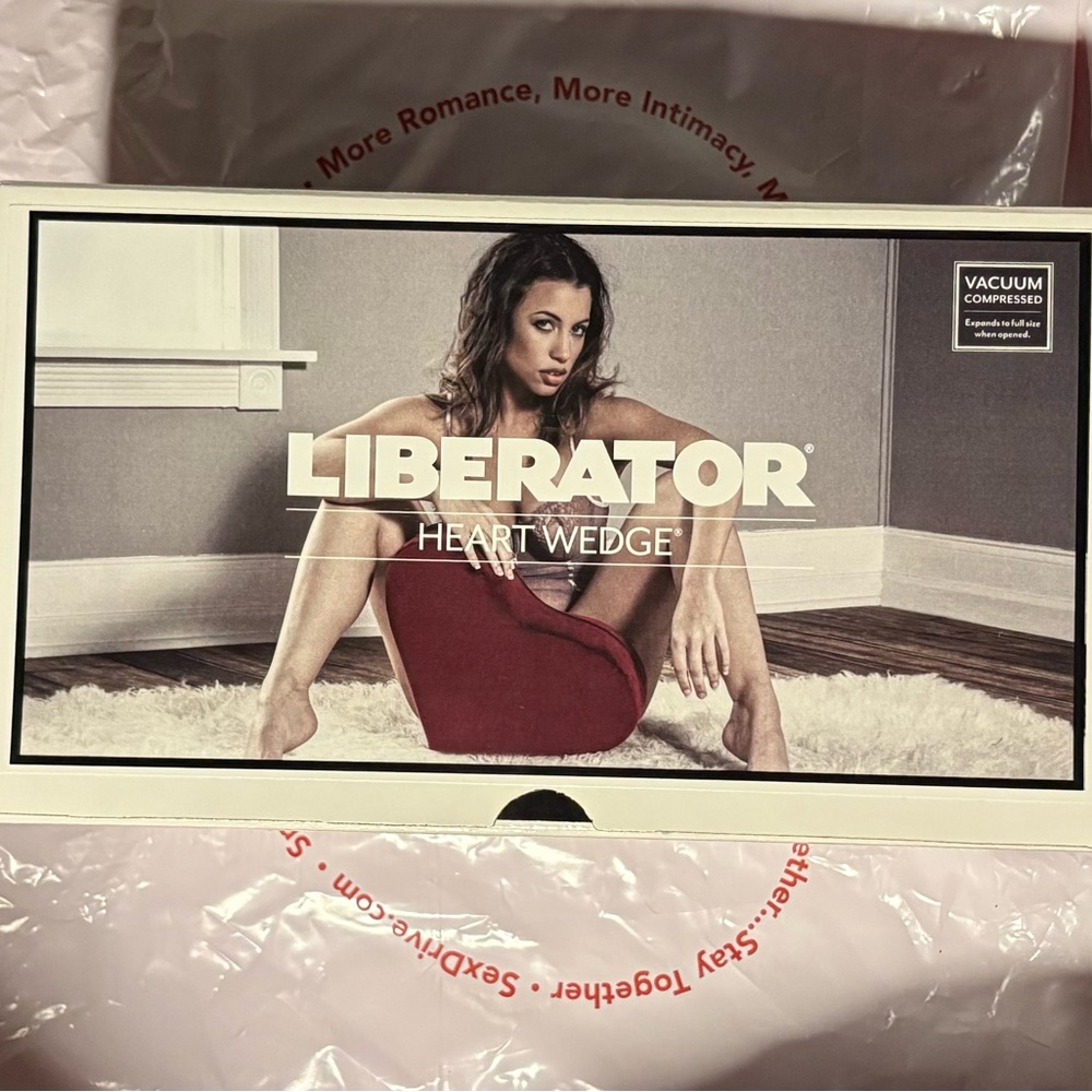 Heart Wedge - Red Support Cushion for Couples - New SEALED IN BOX